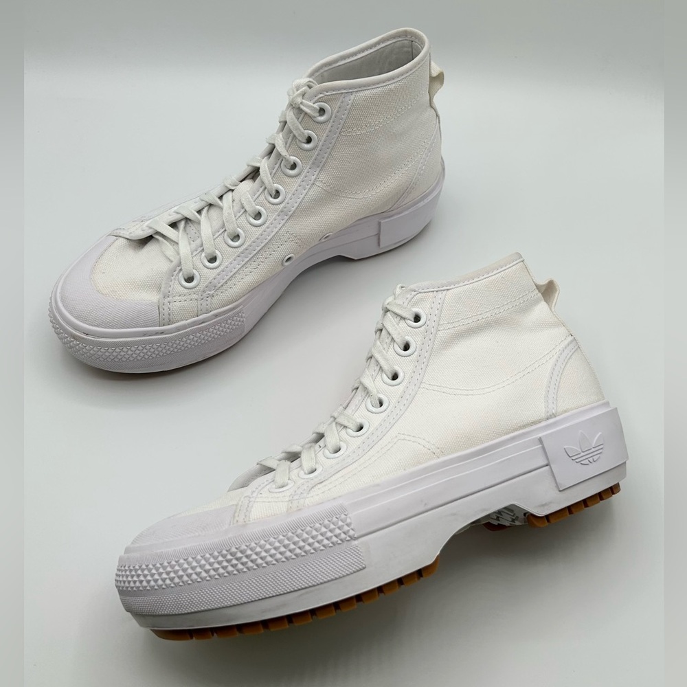 Adidas Nizza Trek White High Top Sneakers Women’s Size 7